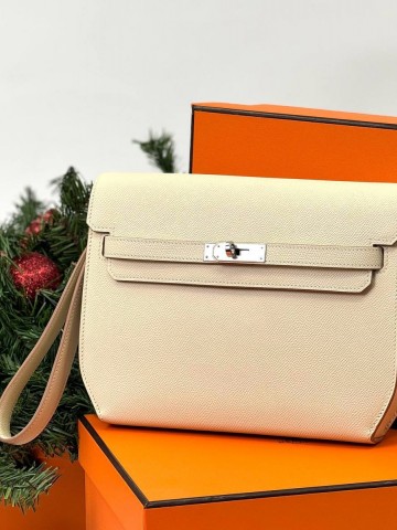 Hermes Kelly Depeches 25 Pouch клатч