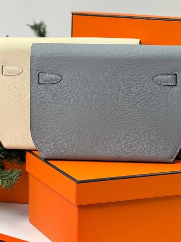 Hermes Kelly Depeches 25 Pouch клатч