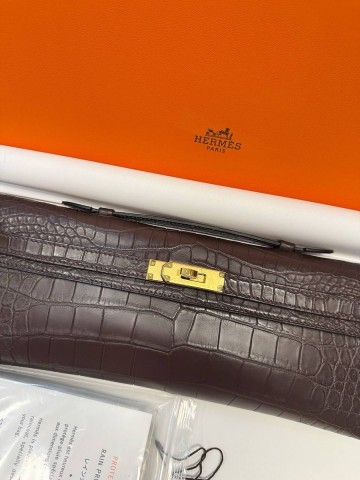 Hermes Kelly Cut crocodile сумка