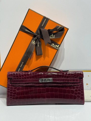 Hermes Kelly Long клатч