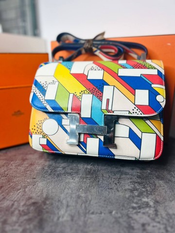 Hermes Constance 24 On a Summer Day Swift with Palladium Hardware сумка