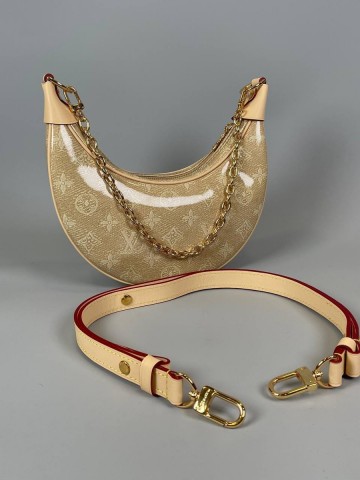 Louis Vuitton Loop Small Monoglam Coated Bag Gold сумка