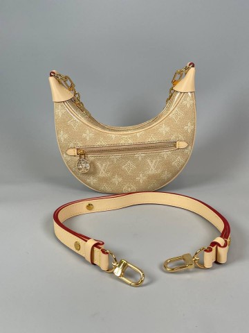 Louis Vuitton Loop Small Monoglam Coated Bag Gold сумка