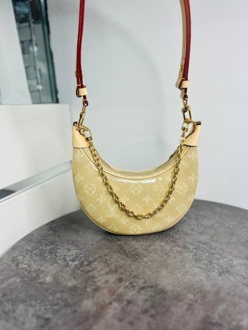 Louis Vuitton Loop Small Monoglam Coated Bag Gold сумка
