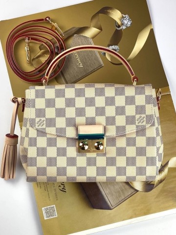 Louis Vuitton Damier Ebene Canvas Croisette сумка