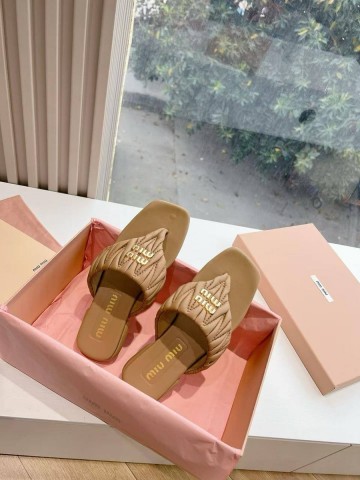 Miu Miu шлепанцы #219616QB