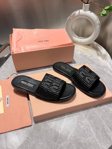 Miu Miu шлепанцы #213239DB