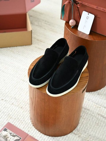 Loro Piana Summer walk suede лоферы #841783FL