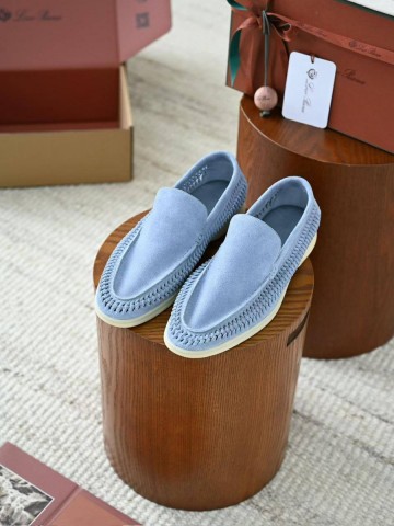 Loro Piana Summer walk suede лоферы #122261LG