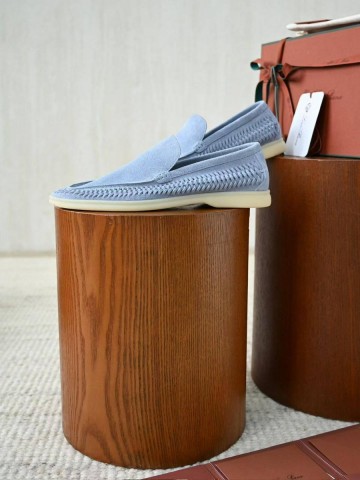 Loro Piana Summer walk suede лоферы #122261LG
