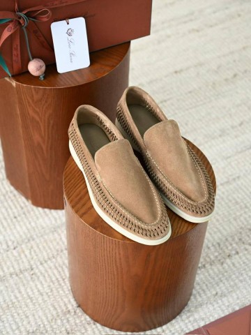 Loro Piana Summer walk suede лоферы #974149ZF