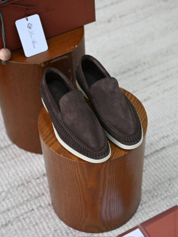 Loro Piana Summer walk suede лоферы #955858TY