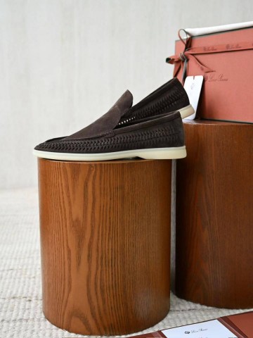 Loro Piana Summer walk suede лоферы #955858TY