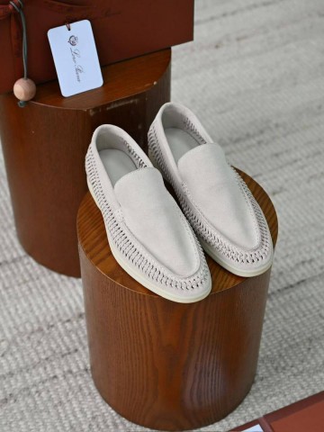 Loro Piana Summer walk suede лоферы #448107PE