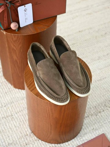 Loro Piana Summer walk suede лоферы #278271IY