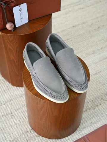Loro Piana Summer walk suede лоферы #767185EA