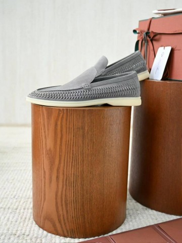 Loro Piana Summer walk suede лоферы #767185EA