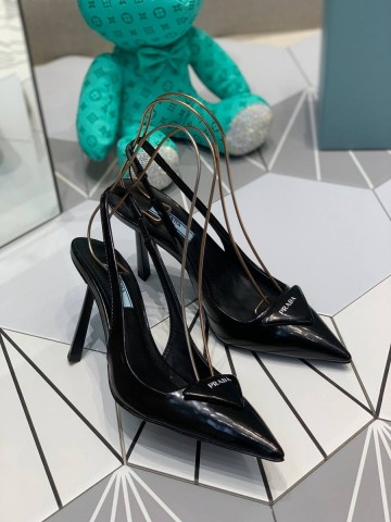 Prada Patent leather slingback pumps туфли #180755KH