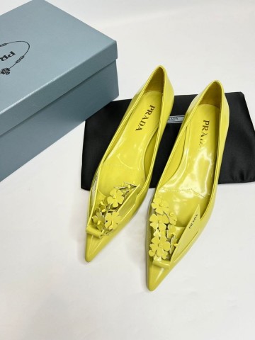 Prada Floral Appliqués туфли #884602FM