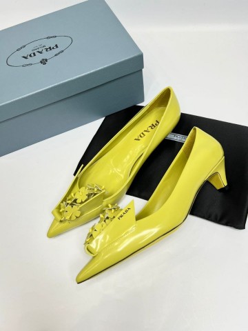 Prada Floral Appliqués туфли #884602FM