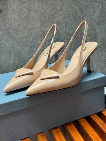 Prada Patent leather slingback pumps туфли #489108GU