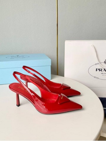 Prada Patent leather slingback pumps туфли #872741FO