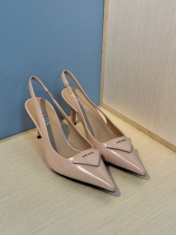 Prada Patent leather slingback pumps туфли #977140XU