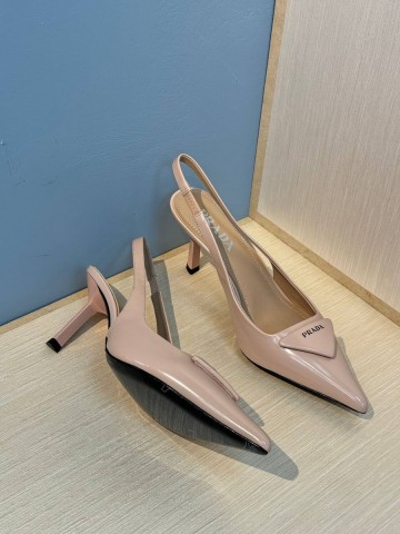 Prada Patent leather slingback pumps туфли #977140XU
