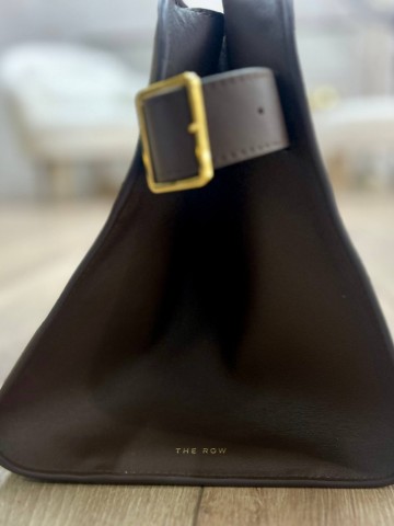 The Row Margaux E/W Buckled Leather Clutch сумка #259685KD