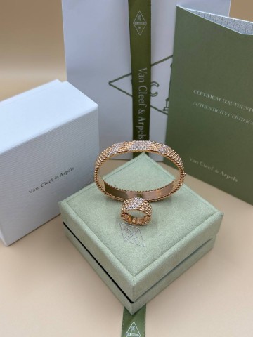 Van Cleef & Arpels Perlée 5 diamants браслет #180100IK