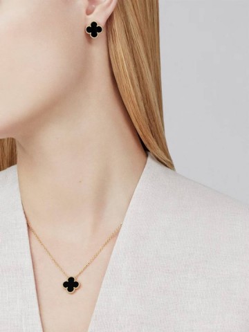 Van Cleef & Arpels Vintage Alhambra серьги #249346UK