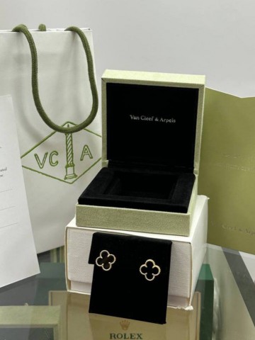 Van Cleef & Arpels Vintage Alhambra серьги #249346UK