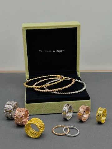 Van Cleef & Arpels кольцо с инкрустацией #735747TM