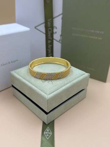 Van Cleef & Arpels Perlée 5 diamants браслет #911483BA
