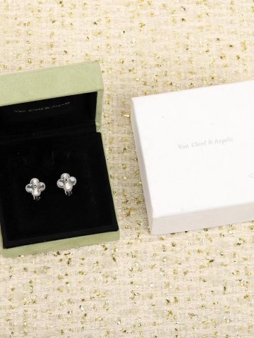 Van Cleef & Arpels Vintage Alhambra серьги #978130JU