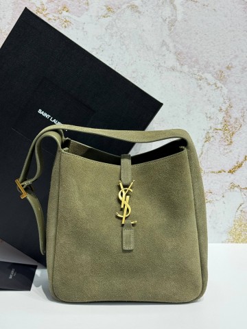 Yves Saint Laurent LE 5 À 7 SUPPLE SMALL IN SUEDE URBAN сумка #574473TJ