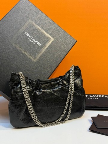 Yves Saint Laurent Pac Pac YSL Ruched Hobo сумка #736065YX
