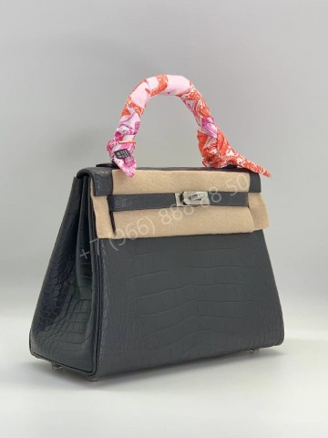 Сумка Hermes из кожи крокодила 25 см