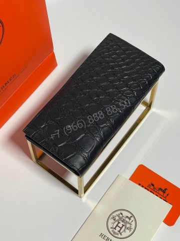 Кошелек Hermes из кожи крокодила