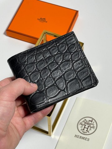 Кошелек Hermes из кожи крокодила