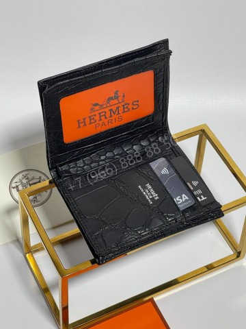 Кошелек Hermes из кожи крокодила