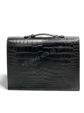Портфель Hermes из кожи крокодила